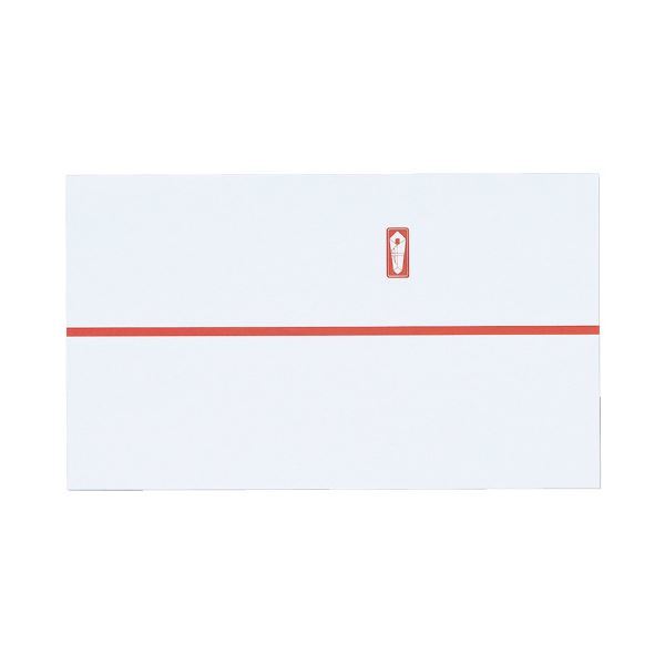【新品】（まとめ）マルアイ 祝のし紙 赤棒 74N 100枚 コモ-N3（×50セット）