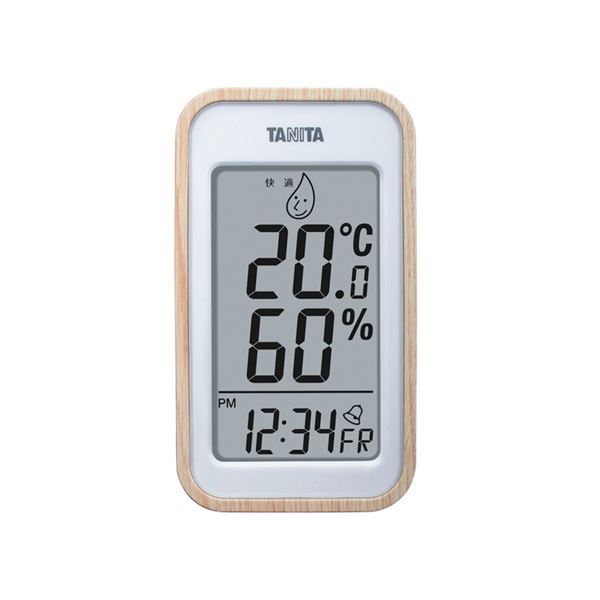 【新品】TANITA デジタル温湿度計 ナチュラル 100-05G_画像1