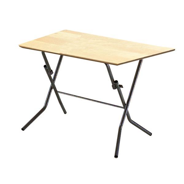【新品】折りたたみテーブル 【幅90cm ナチュラル×ブラック】 日本製 木製 スチールパイプ