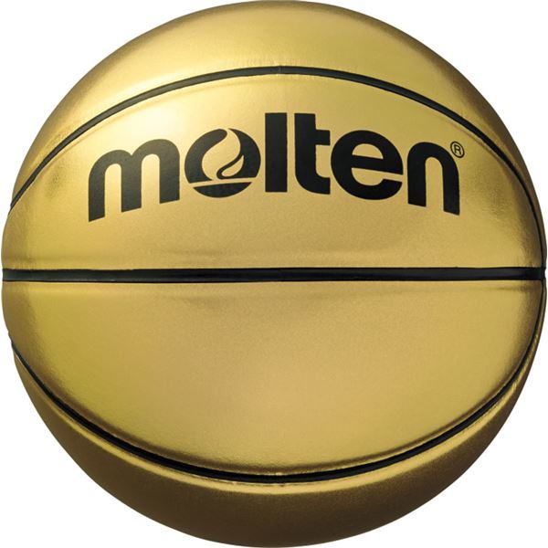 【新品】【モルテン Molten】 記念ボール バスケットボール 【7号球】 ゴールド 人工皮革 B7C9500 〔運動 スポーツ用品 イベント 大会