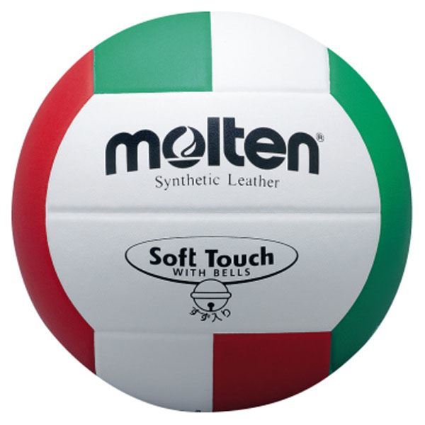 【新品】【モルテン Molten】 バレーボール 【4号球 ソフトタッチ鈴入りボール】 人工皮革 V4SLBL 〔運動 スポーツ用品〕