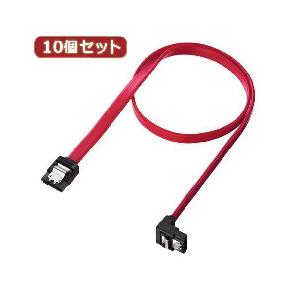 【新品】10個セット サンワサプライ 下L型シリアルATA3ケーブル TK-SATA3-05SLX10_画像1