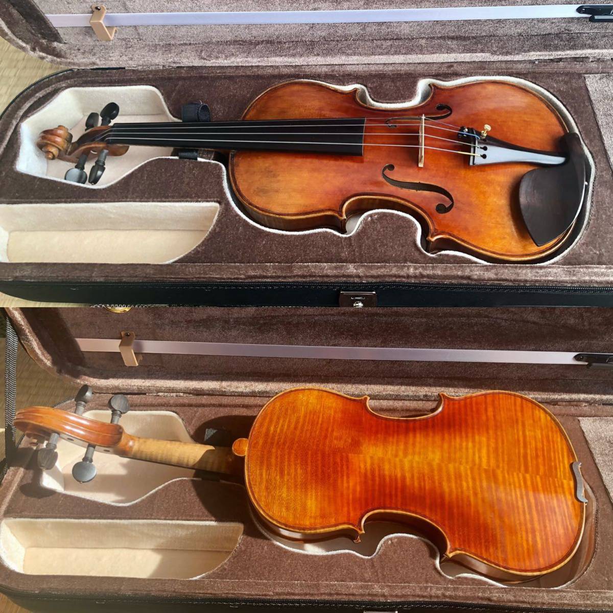 フランス フルサイズ バイオリン Emile Ravier 2020年 4/4 工房製 虎杢 