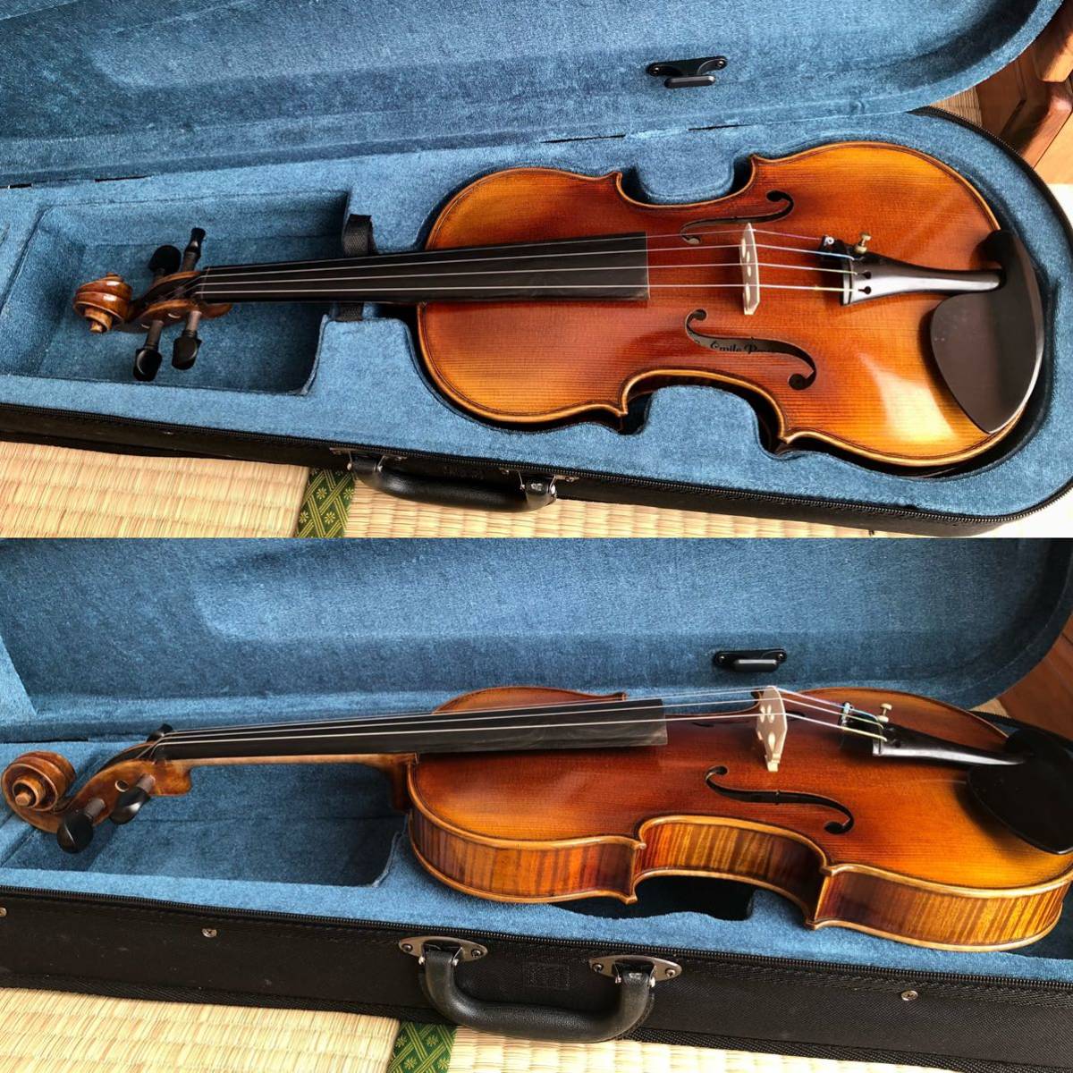 フランス フルサイズ バイオリン 4/4 虎杢 ヴァイオリン 2019年 工房製 ケース付き_画像1