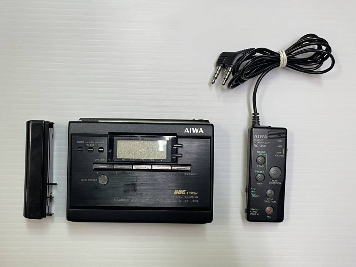 AIWA HS-JX50 カセットプレーヤージャンク AIWA カセットプレーヤー HS-JX50 ジャンク品