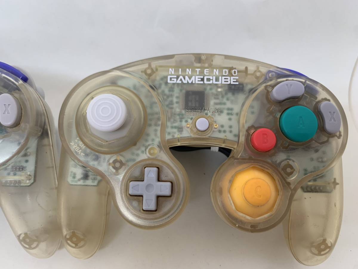 【動作確認済】 ニンテンドー　ゲームキューブ　コントローラー　クリア　2個　Nintendo GameCube GC_画像3