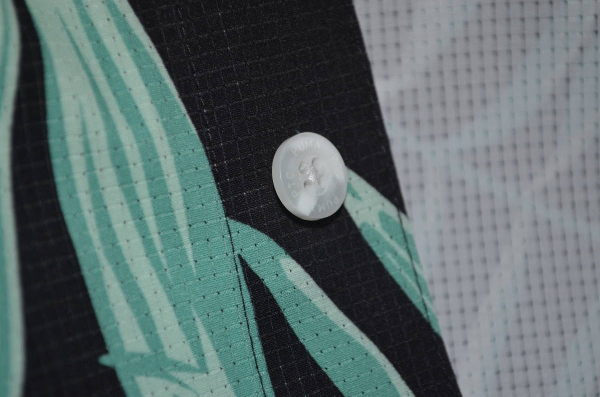 新品 L プーマ ゴルフ puma ボタニカル シャツ　吸湿発散性 通気性 UPF 40　トロピカル　アロハシャツ_画像7