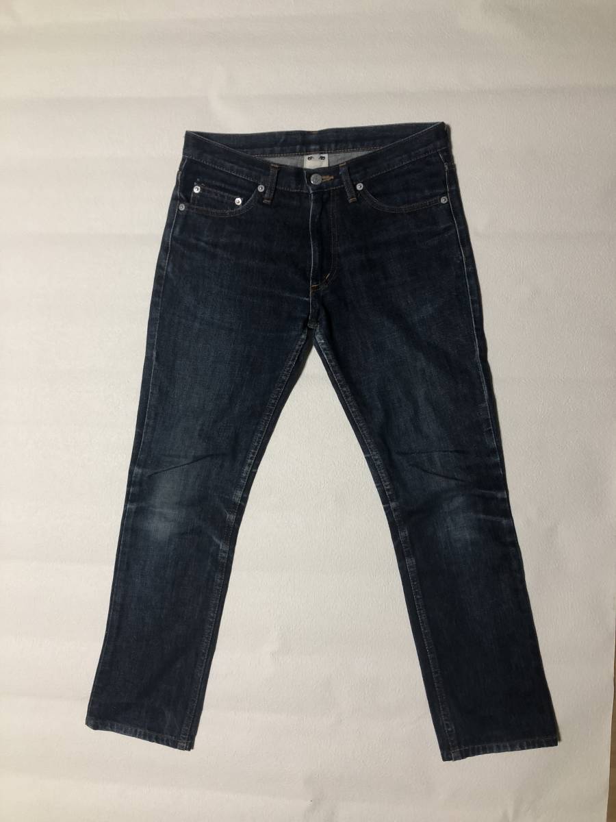  быстрое решение прекрасный ножек X-girl X-girl джинсы M размер соответствует талия 74cm темно синий тонкий обтягивающие джинсы бренд женский черный 