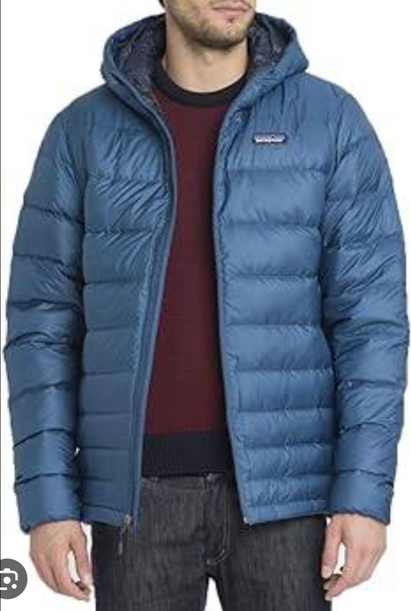 パタゴニア ハイロフト　ダウンジャケット　パーカー　ダウンフーディー Patagonia　ブルー　メンズ　男性用　サイズXS_画像1