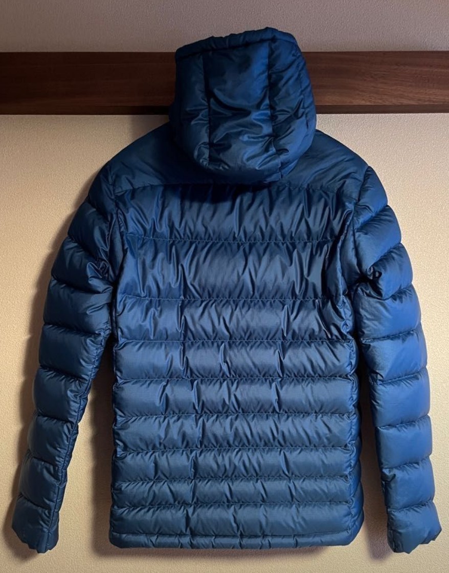 パタゴニア ハイロフト　ダウンジャケット　パーカー　ダウンフーディー Patagonia　ブルー　メンズ　男性用　サイズXS_画像3