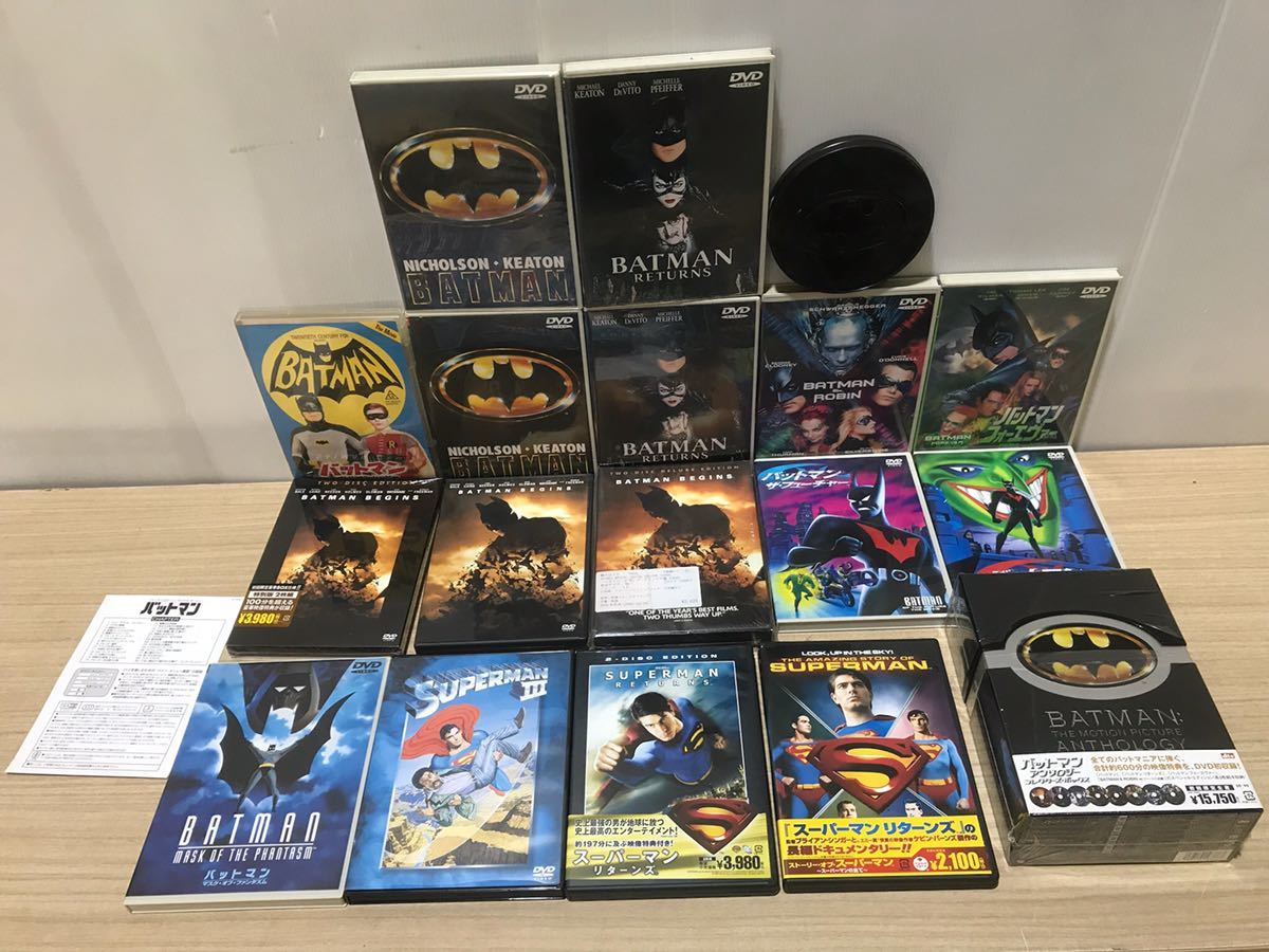 100F【中古】ワーナー　バットマン(BATMAN) / スーパーマン(SUPERMAN)　DVDまとめ売り_画像1