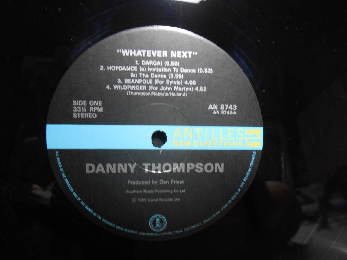 【UK LP】DANNY THOMPSON WHATEVER NEXT_画像3