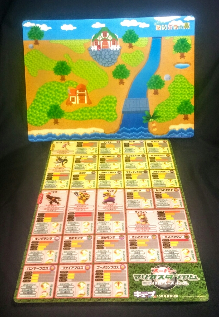 【レア！非売品】月刊ゲーム誌『ファミ通　キューブ+アドバンス』限定付録　2005年 下敷き　2枚セット　どうぶつの森　スーパーマリオ