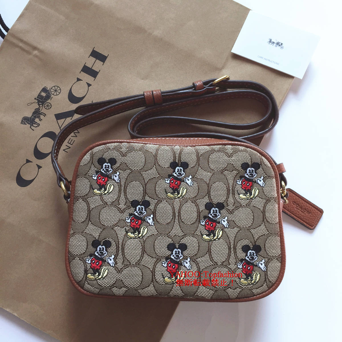 ☆新品☆コーチ/COACH バッグ CN034 DISNEY X COACH コラボ ショルダーバッグ ミッキーマウス カメラバッグ クロスボディーアウトレット品_画像1