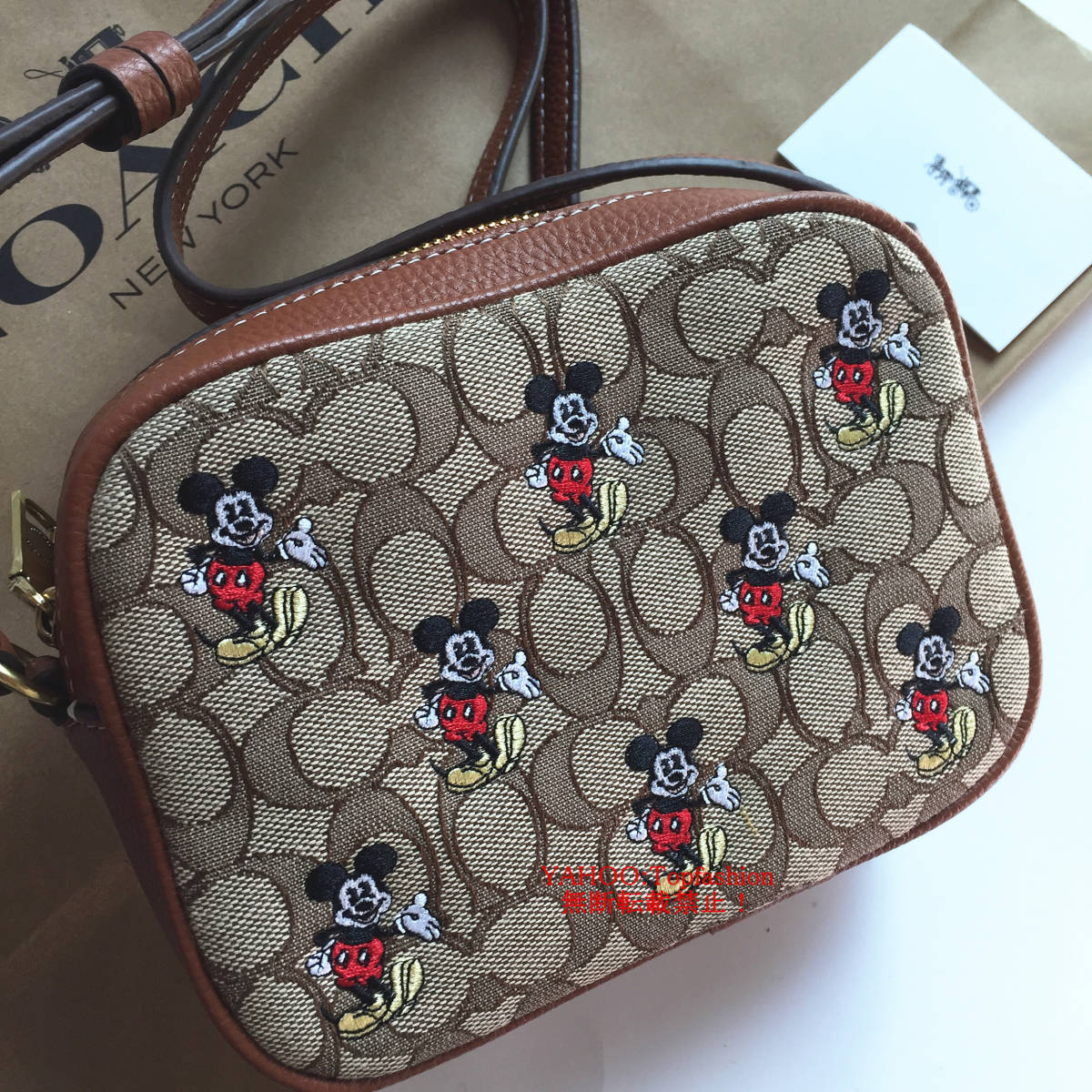 ☆新品☆コーチ/COACH バッグ CN034 DISNEY X COACH コラボ ショルダーバッグ ミッキーマウス カメラバッグ クロスボディーアウトレット品_画像2