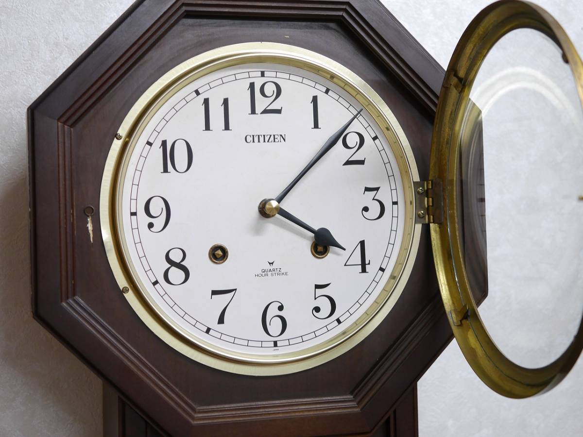 日本製 CITIZEN QUARTZ HOUR STRIKE リズム時計工業 シチズン 日本製 CITIZEN QUARTZ HOUR STRIKE リズム時計工業 シチズン