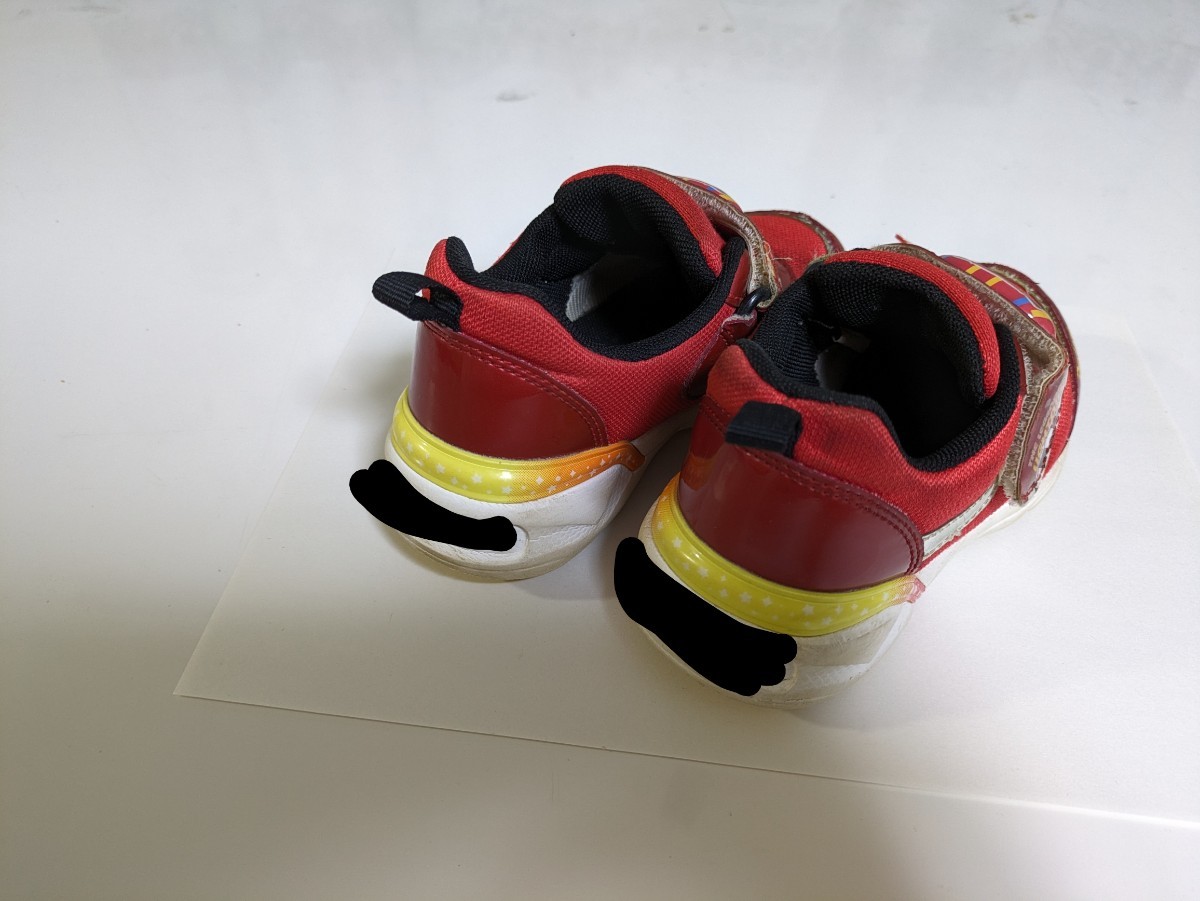 【直接引取可】スニーカー 子供靴 カーズ LEDシューズ 17.0cmEE_画像2