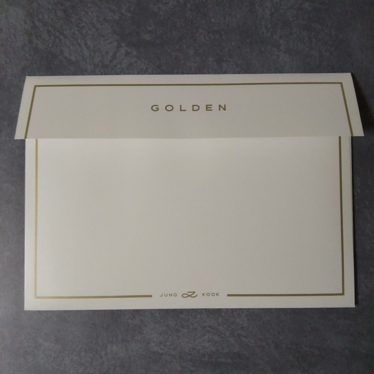 BTS JUNGKOOK 『GOLDEN』封入特典2点 ポスター 封筒 グク BTS JUNGKOOK 『GOLDEN』封入特典2点 ポスター 封筒 グク