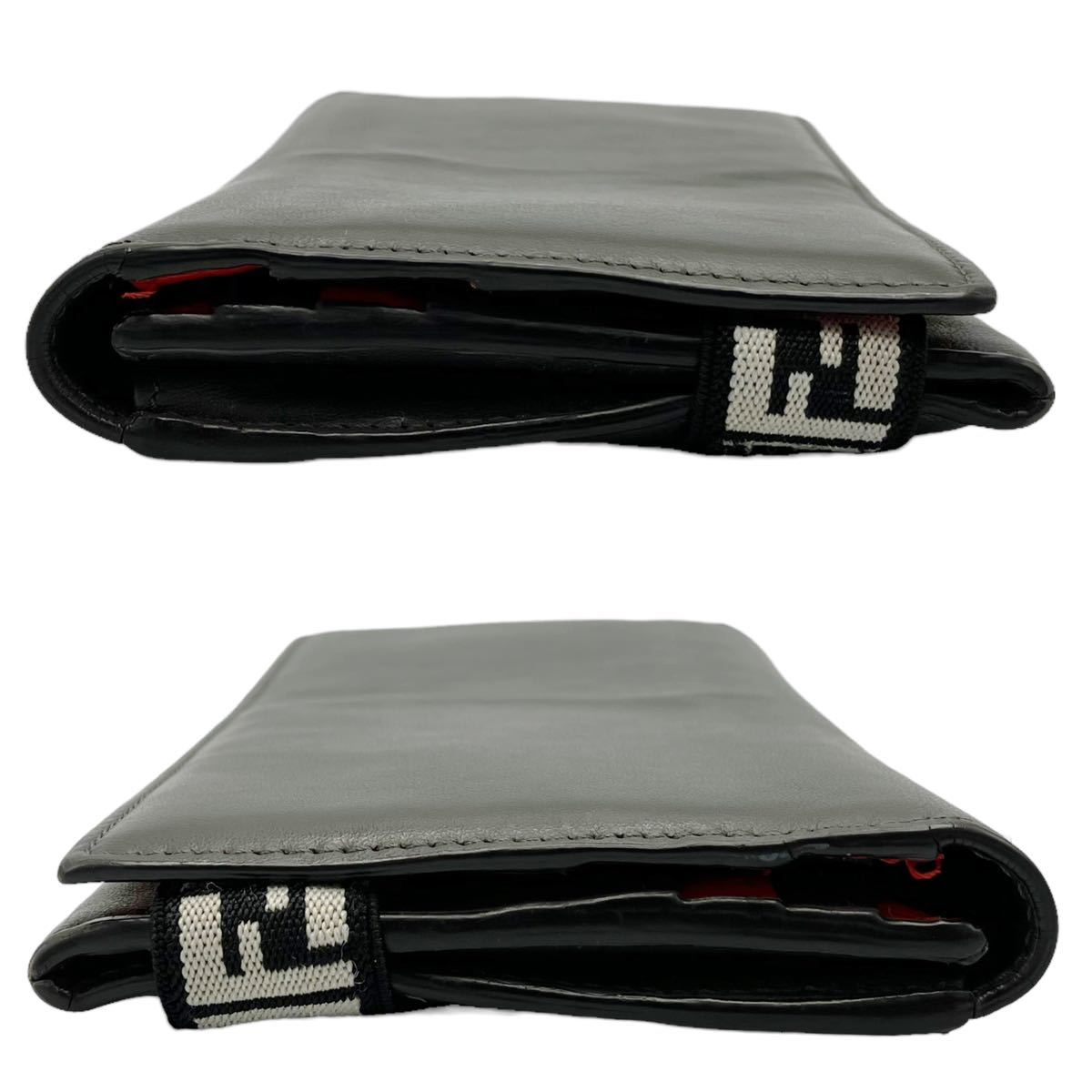美品】フェンディ FENDI 7M0268 ズッカ ロゴバンド ウォレット 長財布