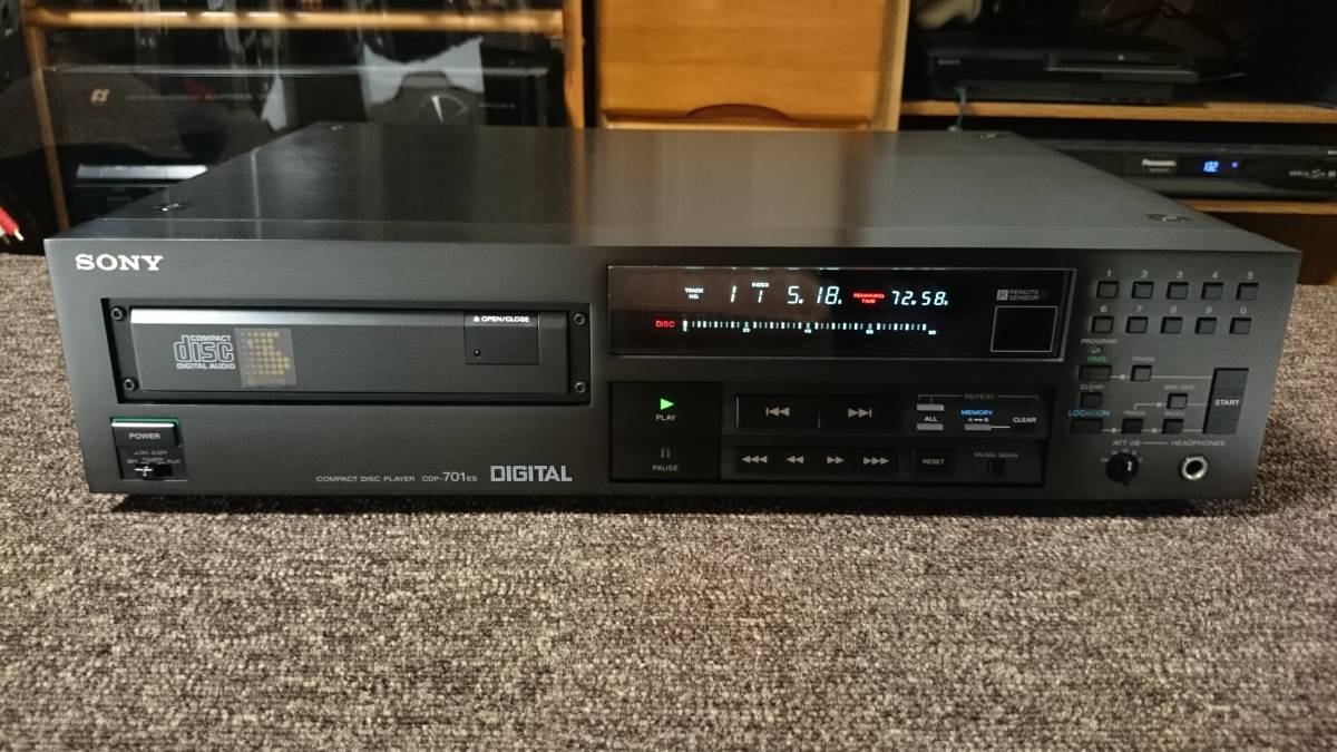 索尼Sony CDP-701ES“操作項目”遙控CD播放器 原文:SONY　ソニー　CDP-701ES　『動作品』　リモコン　CDプレイヤー