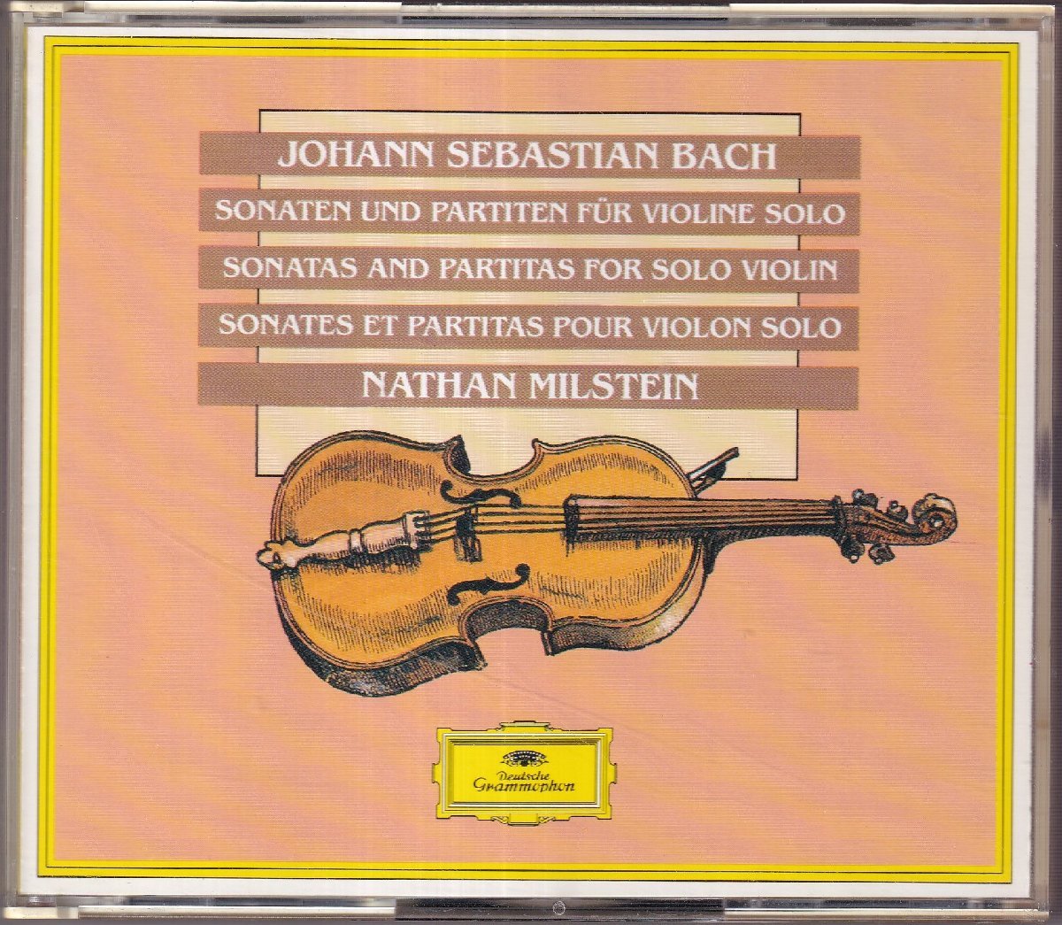 DG　バッハ　無伴奏ヴァイオリンソナタとパルティータ全曲　ミルシテイン(Vn)　2CD_画像1