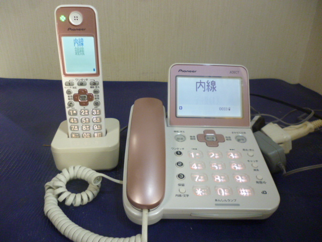  Pioneer　　パイオニア TF-SA70S -P デジタルコードレス電話機 TF-LU164 -P 子機付き ピンク_画像1