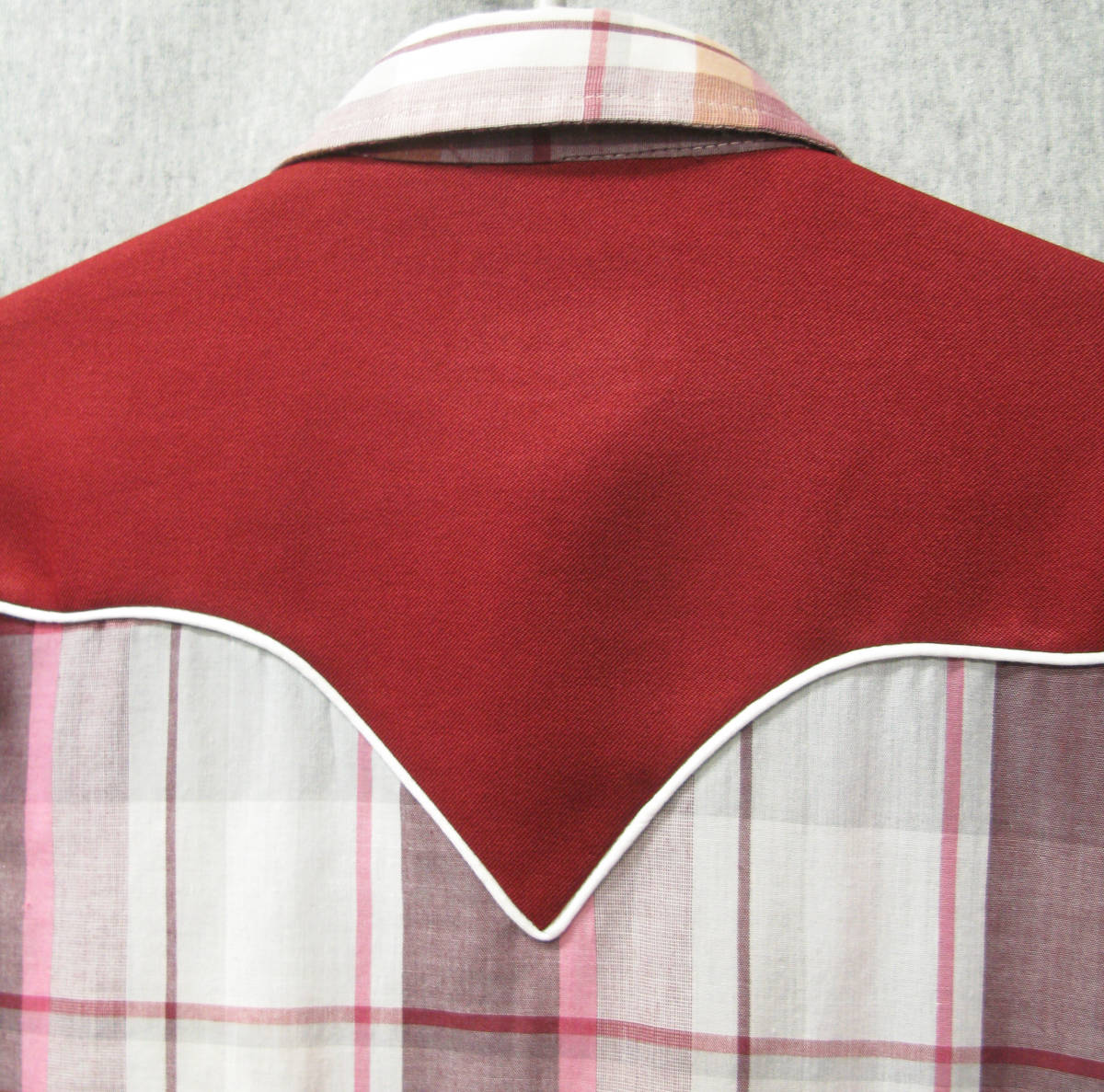 H BAR C VINTAGE WESTERN SHIRT MADE IN USA （ HBARC ヴィンテージ ウエスタン シャツ チェック柄 レア DUKE 刺繍_画像6