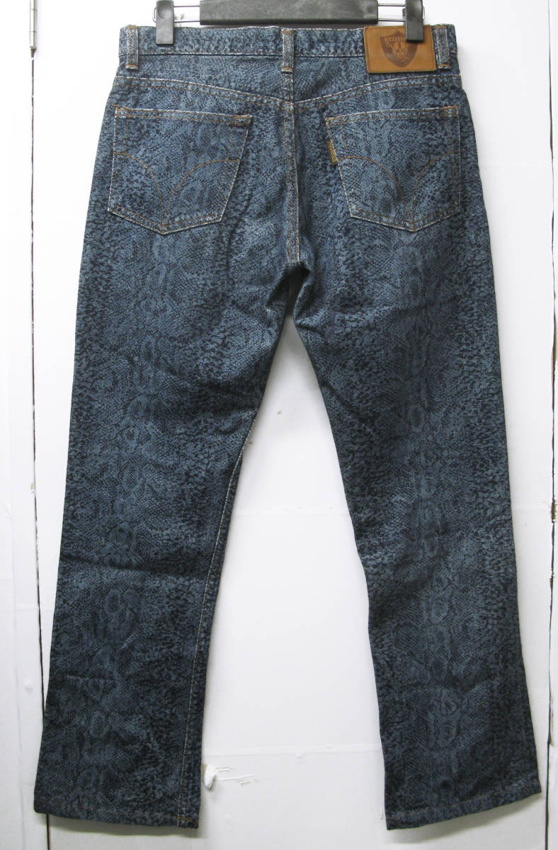 ヒステリックス ヒステリックグラマー パイソン柄 デニム M（ 90年代 アーカイブ hysterics hysteric glamour 90's Vintage Python Denim M