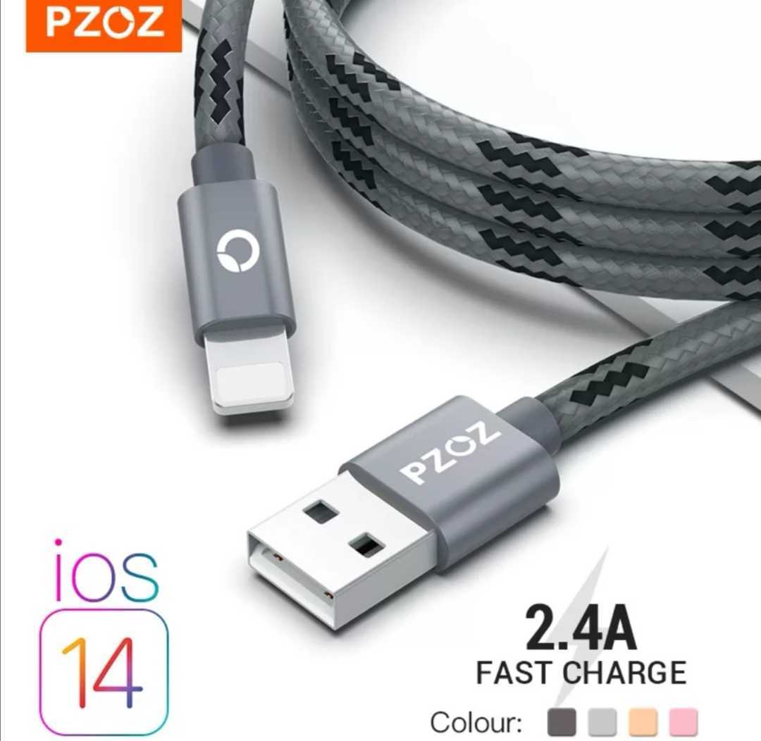 Pzoz usbケーブル0.5m iphoneケーブル 11 プロマックスxs xr × se 2 8 7 6 プラス 6s 5 5sのipadミニ 4 高速充電ケーブルiphoneの充電器_画像1