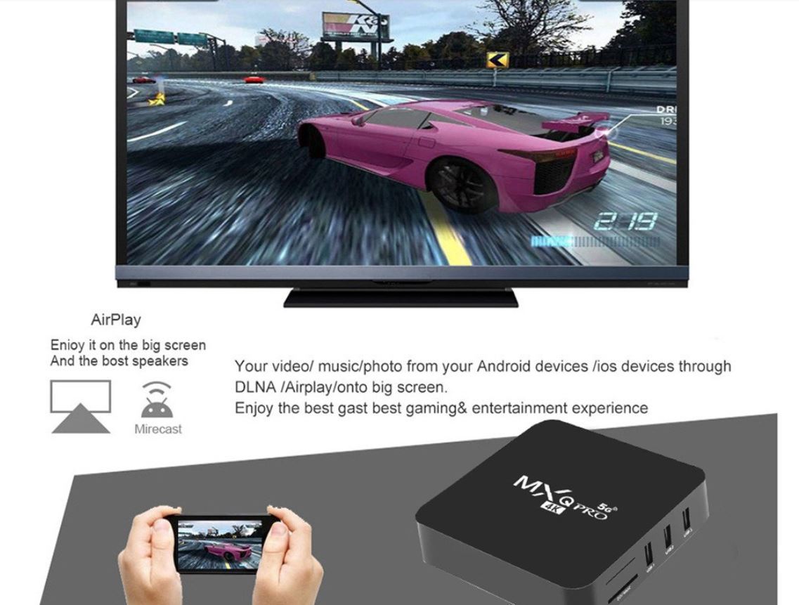 送料無料　未使用品　Android　TV BOX Media Player マルチメディアプレーヤー　4K　Internet TV リモコン ネットワークプレーヤー_画像8