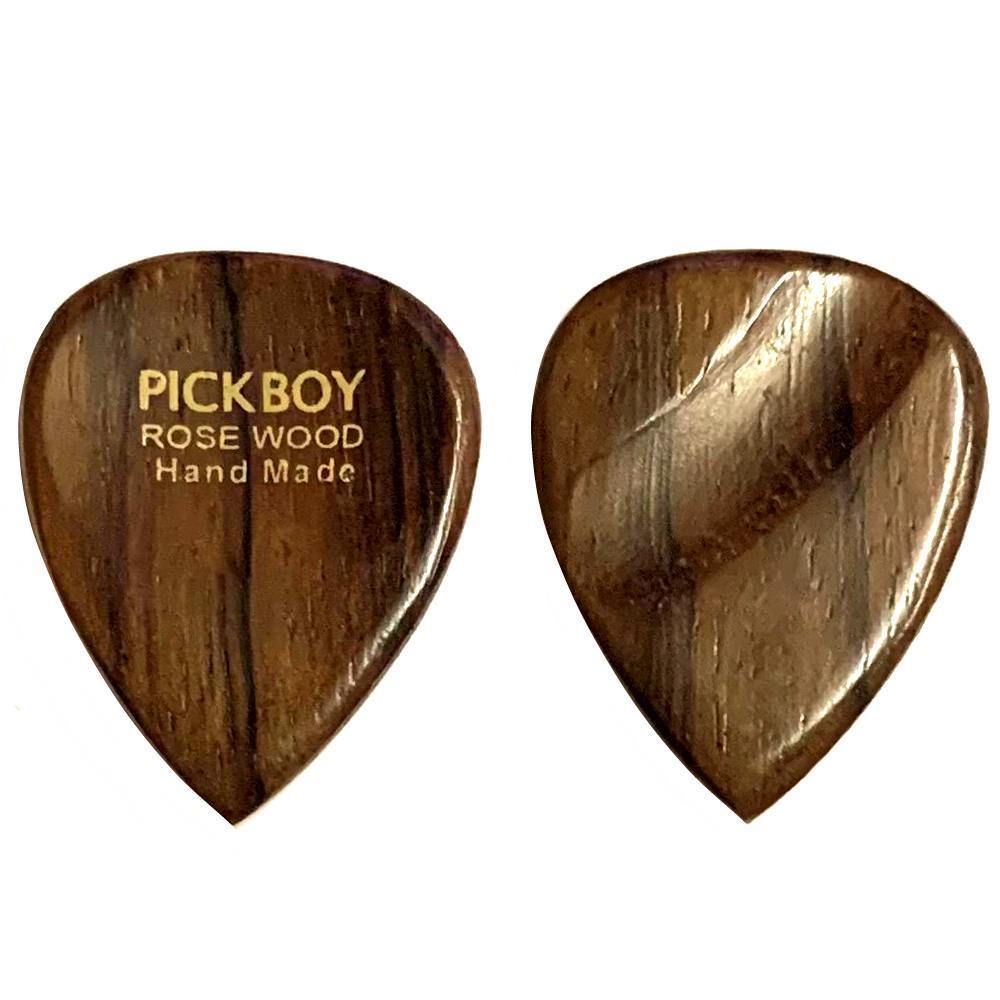 ★PICKBOY ピックボーイ GP-RW/1 ROSE WOOD ローズウッド 紫檀 ギター ピック 3枚セット★新品/メール便_画像1