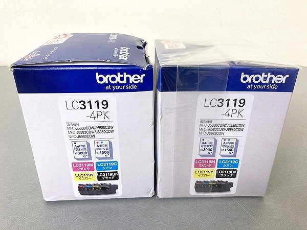 SYG00888YMT ★未使用★brother 純正 インクカートリッジ 4色パック LC3119-4PK 2箱 直接お渡し歓迎_画像2