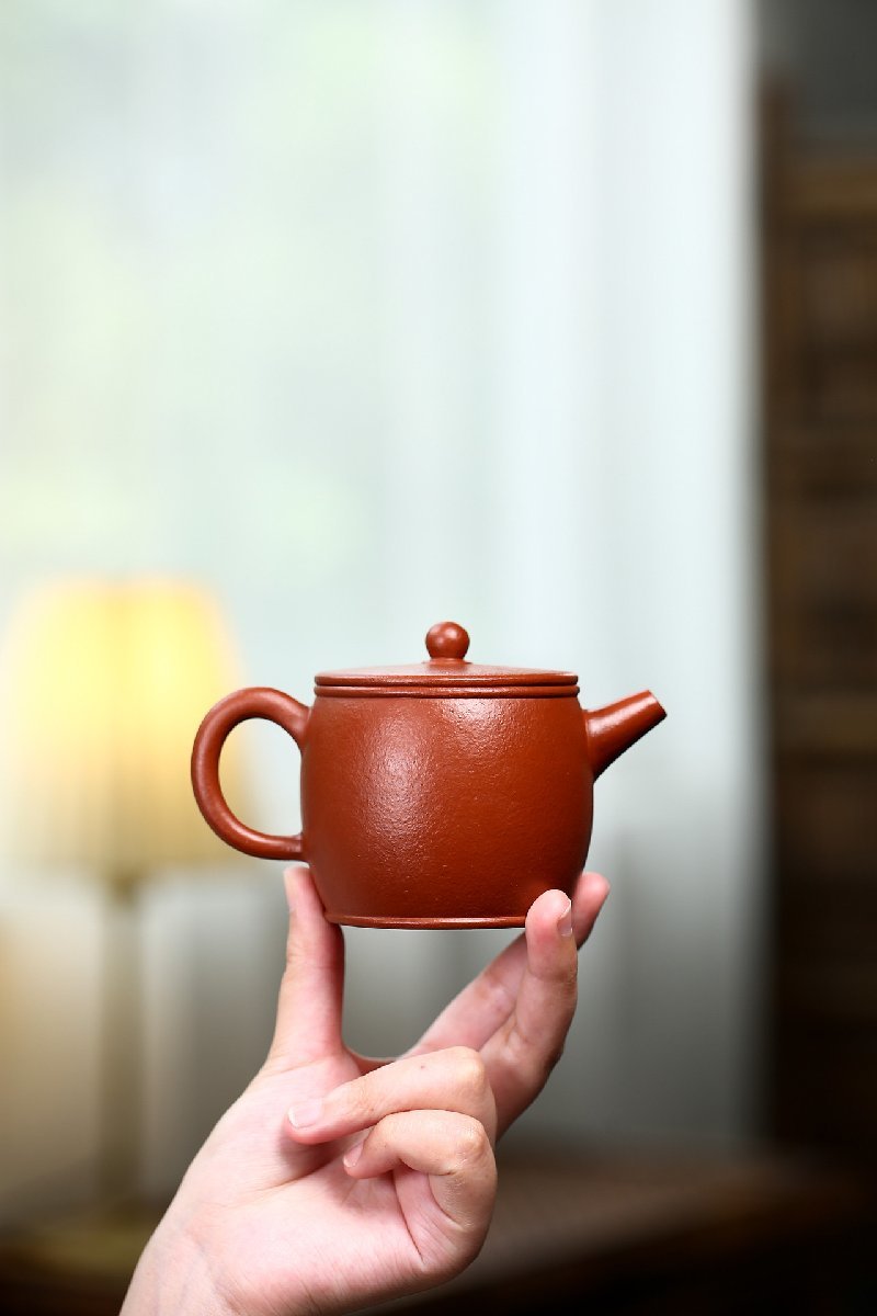 一等品 紫砂 茶壺 手作り 茶壷 茶入 煎茶道具 煎茶道具急須 常滑焼 茶器 茶道具 工芸品陶芸 容量：220ML_画像5