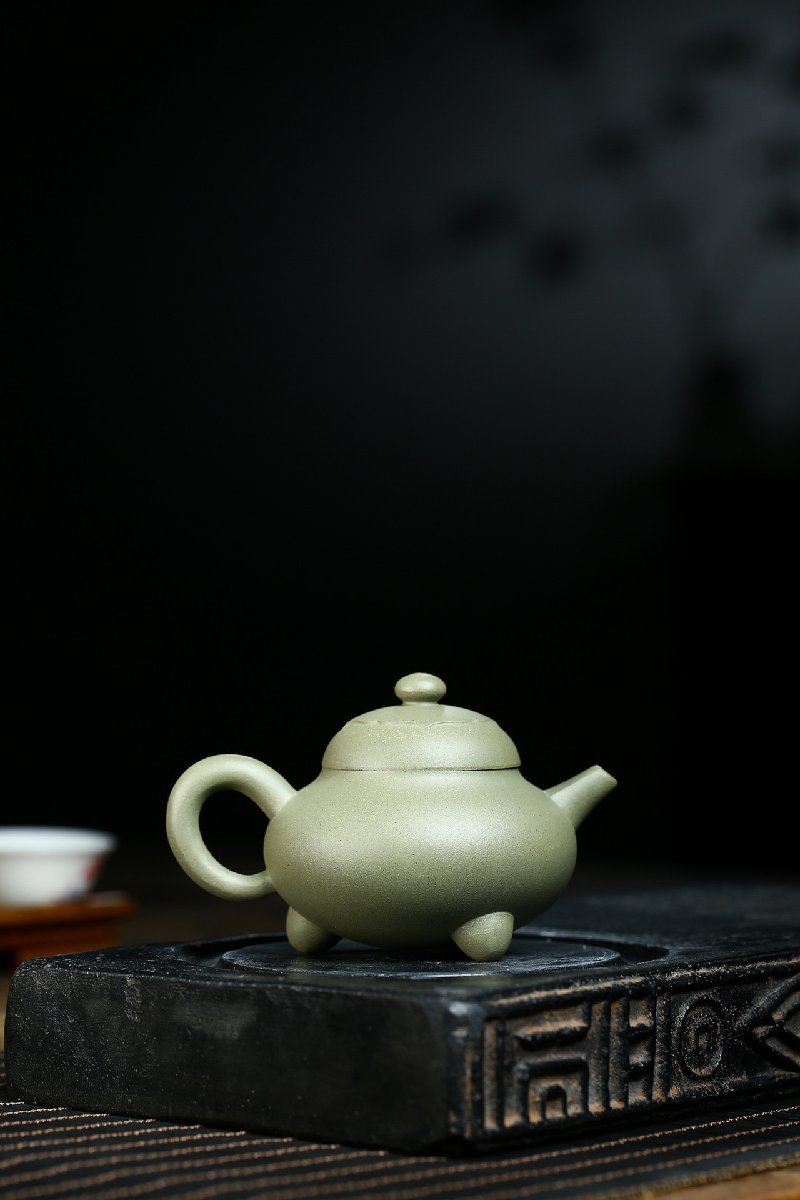 一等品 茶壺 紫砂 手作り 茶壷 茶入 煎茶道具 煎茶道具急須 常滑焼 茶器 茶道具 工芸品陶芸 容量：150ML_画像4