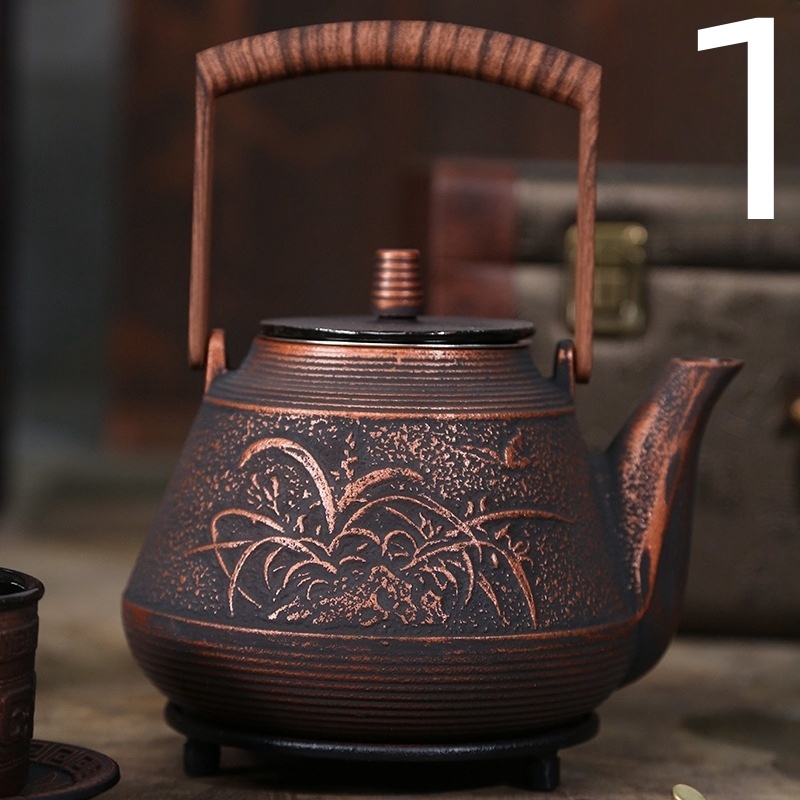 鉄壺 一等品 茶壺 高級感満載 茶壷 急須 常滑焼 茶器 茶道具 砂鉄 南部鉄器 手作り鉄 やかんを沸かす お茶の道具 容量：1.3L