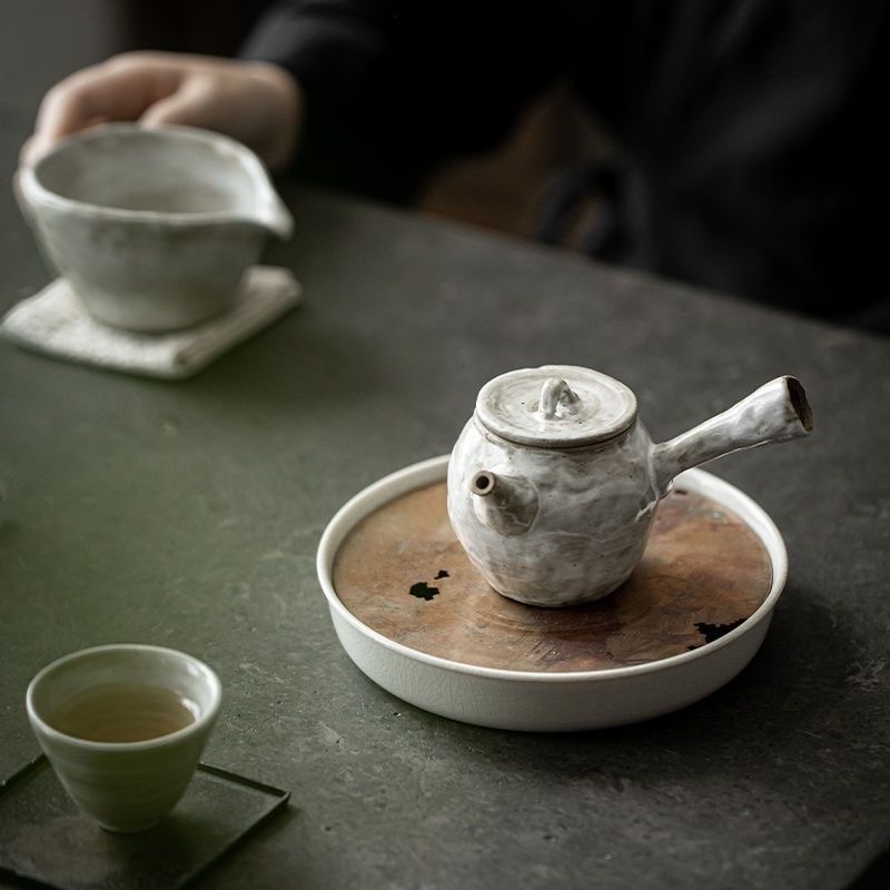 大人気 茶壺 一等品 手作り 茶壷 茶入 陶磁 煎茶道具 陶器 煎茶道具急須 常滑焼 茶器 茶道具 工芸品陶芸 容量：150ML