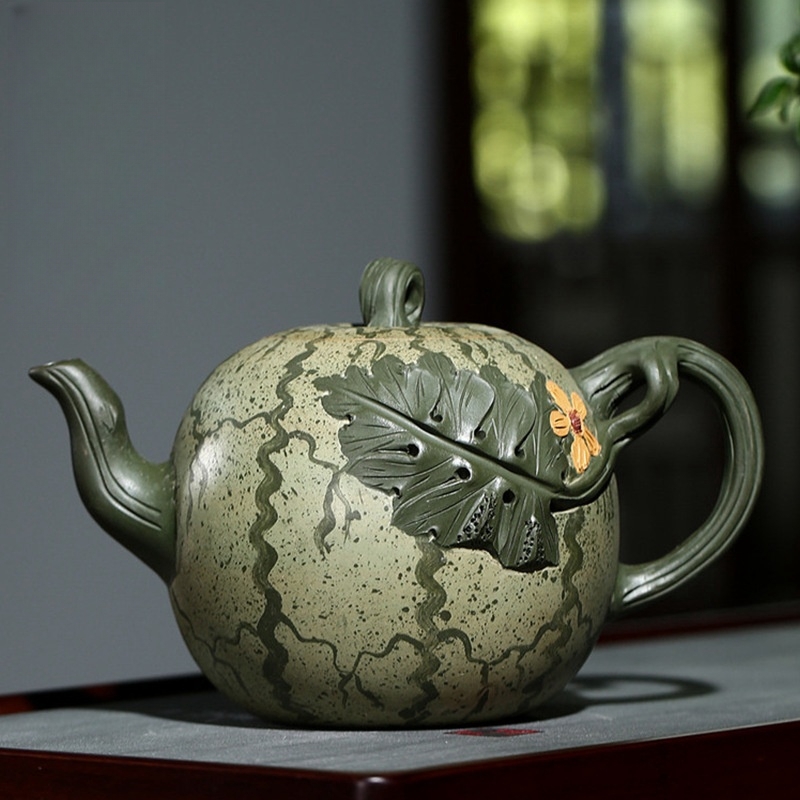 紫砂 茶壺一等品 手作り 茶壷 茶入 煎茶道具 煎茶道具急須 常滑焼 茶器 茶道具 工芸品陶芸 容量：710ML