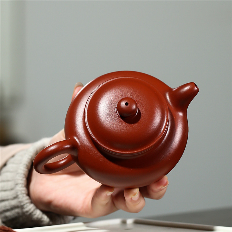 一等品 紫砂 茶壺 手作り 茶壷 茶入 煎茶道具 煎茶道具急須 常滑焼 茶器 茶道具 工芸品陶芸 容量：220ML_画像2