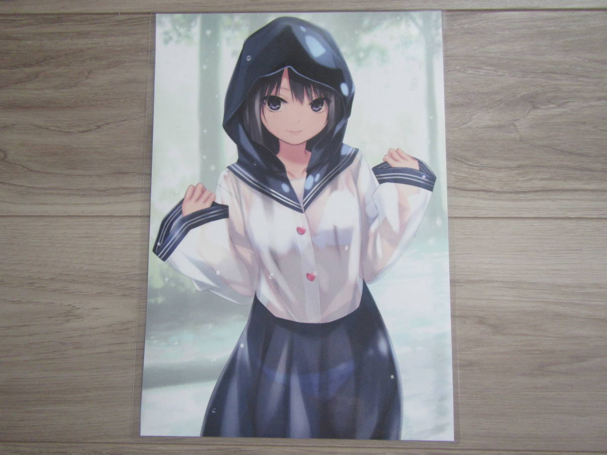 [1-A-01] Coffee Kizoku White Peak white .. flower A4 size cut . laminate both sides printing poster illustration .. beautiful young lady * including in a package possible 31