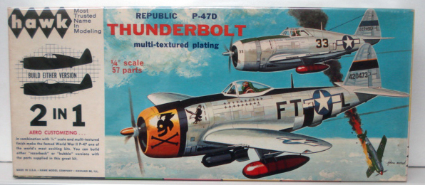 ○HAWKホーク／ リパブリック P-47D サンダーボルト (1/48) 2in1キット