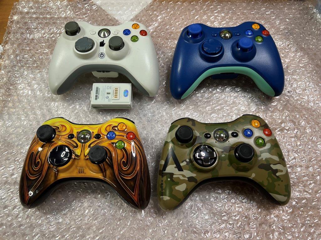 XBOX360 コントローラ ４点セット フェイブル アマゾンブルー 等 状態良好 動作確認済 送料無料 同梱可