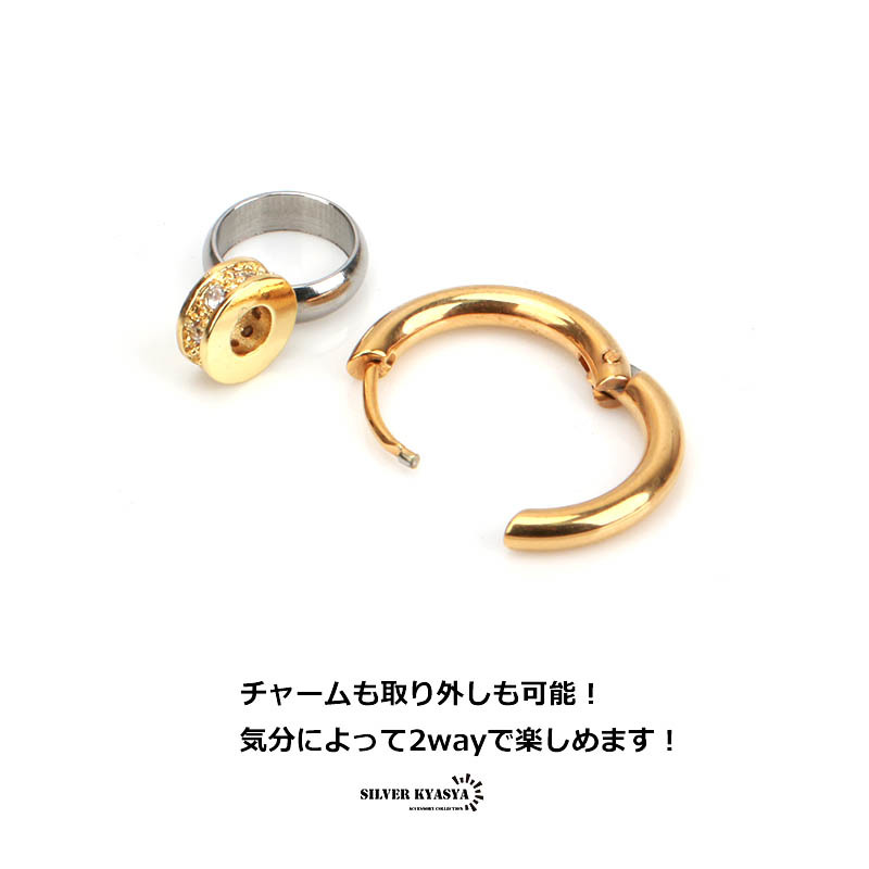  one-side ear charm earrings ring earrings hoop earrings Gold earrings men's earrings ... what earrings stainless steel allergy free 