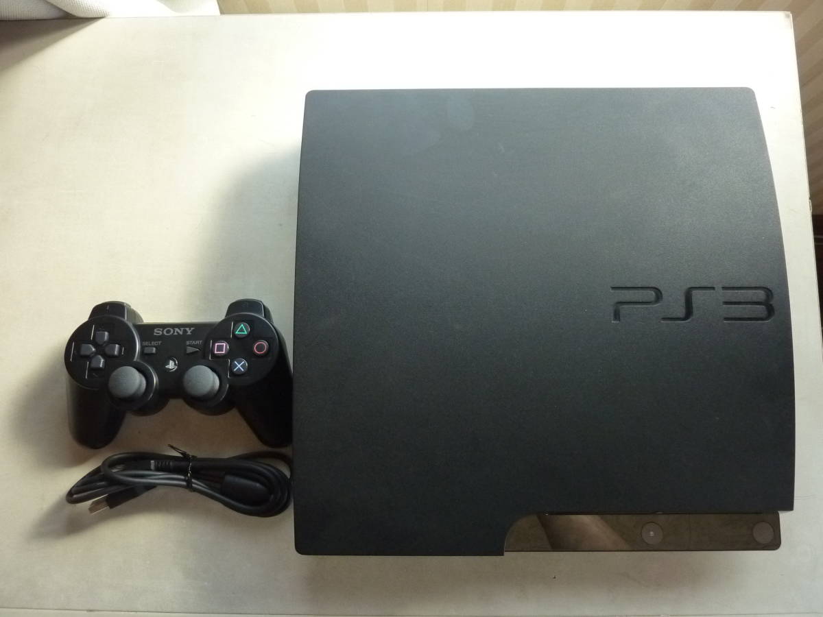PS3 本体 チャコール・ブラック（CECH-2500A 160GB)本体とコントローラーと付属品付きの動作確認済みのジャンク扱い品です。_コントローラー付きです