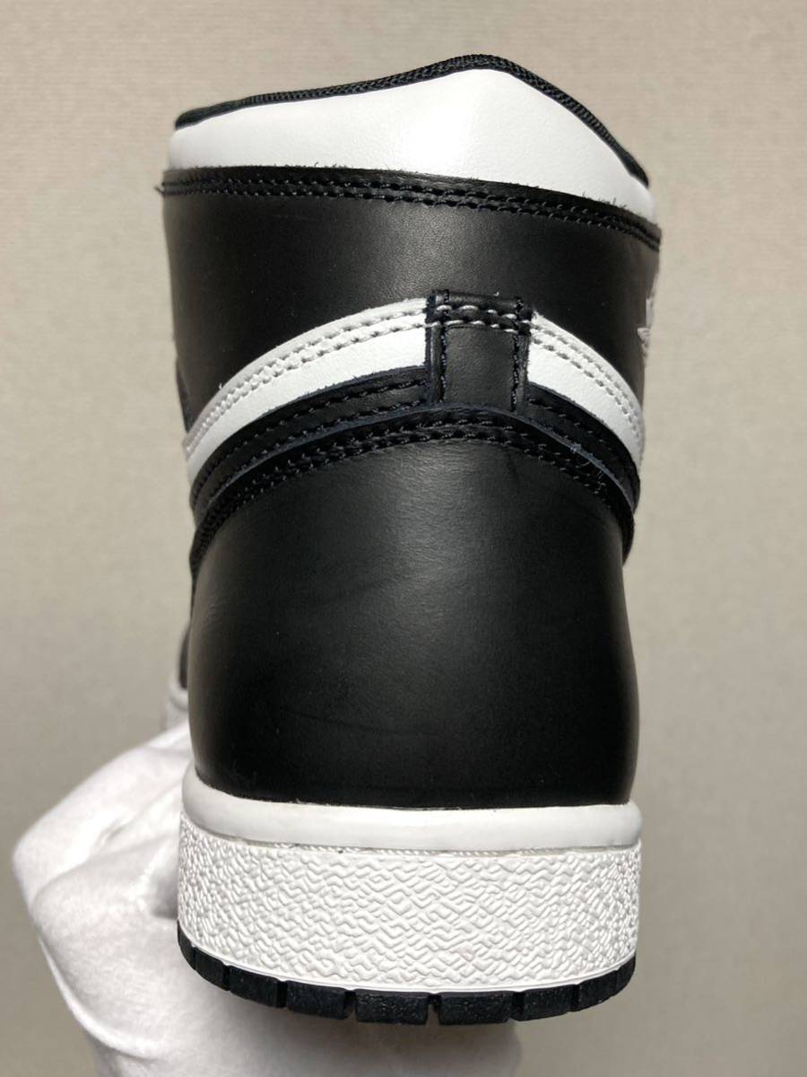 30cm Nike Air Jordan High 85 Black US12 White 黒 白 ナイキ ジョーダン ハイ ブラック ホワイト_画像9