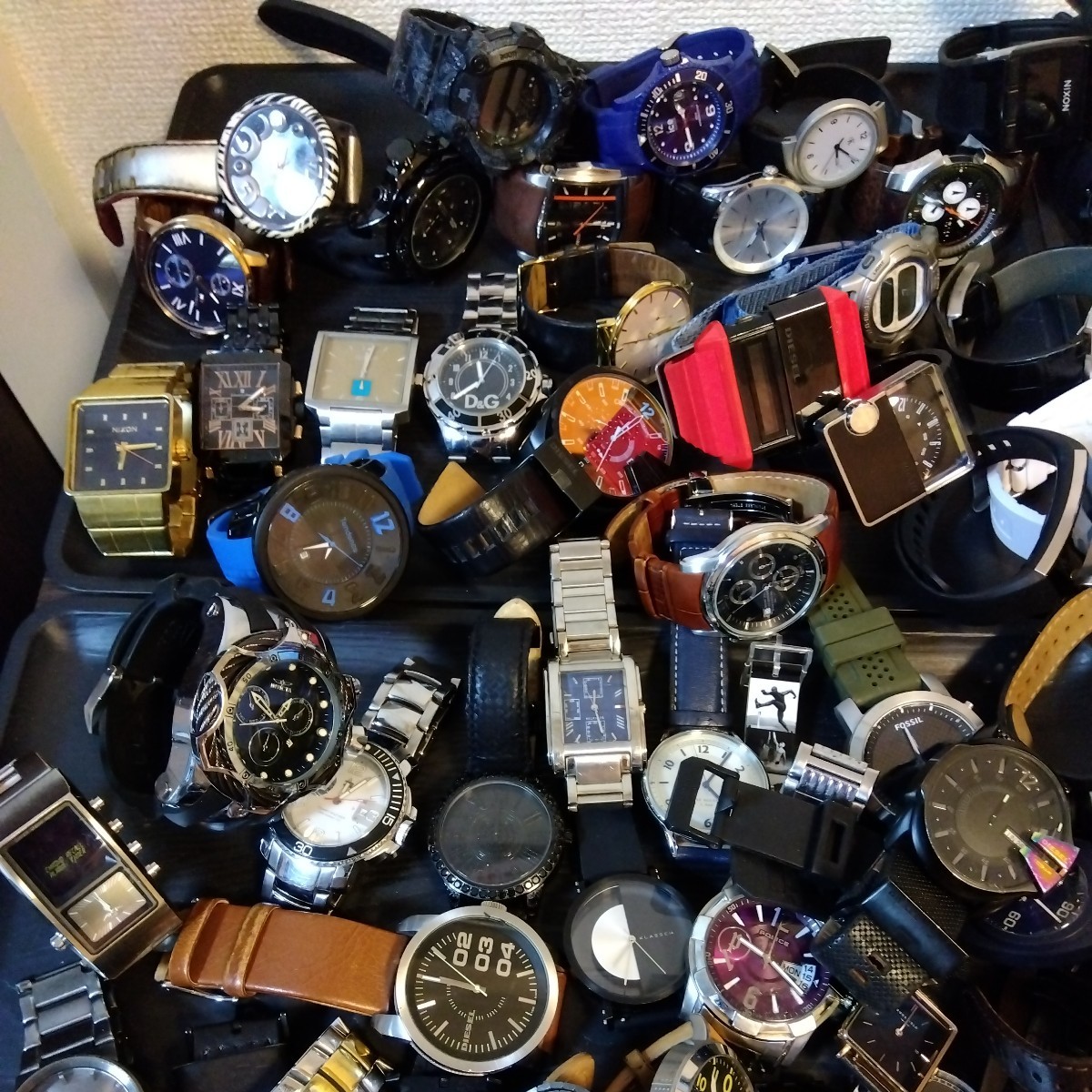 腕時計まとめて SEIKO CASIO DIESEL NIXON TISSOT TIMEX FOSSIL D＆G DW Paul smith TISSOT TECHNOS RICOHなど合計200個ジャンク_画像8