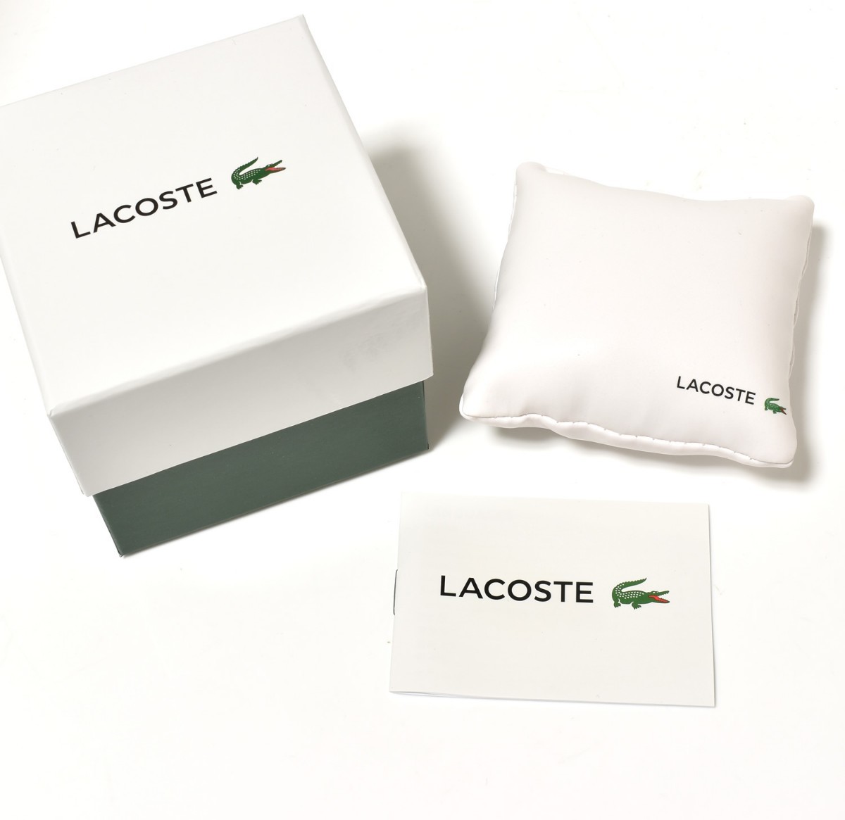 LACOSTE ラコステ メンズ 腕時計 43mm ホワイト シルバー 2010762 ラバーベルト 新品 未使用 クオーツ 箱あり_画像9