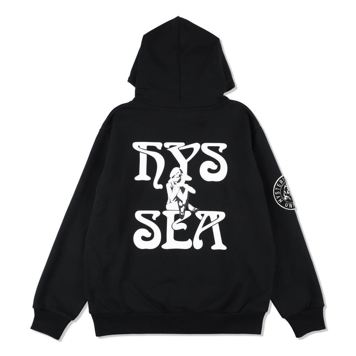 【新品未使用】 23AW 24 新品 WIND AND SEA HYSTRIC GLAMOUR ウィンダンシー ヒステリックグラマー WDS HOODIE フーディー スウェット 黒 S_画像1