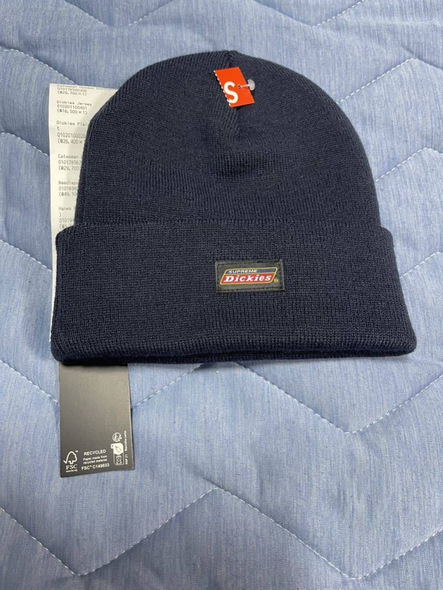 【新品未使用】 23AW 24 新品 SUPREME シュプリーム DICKIES BEANIE ディッキーズ ビーニー ニット帽 帽子 ぼうし NAVY ネイビー_画像4