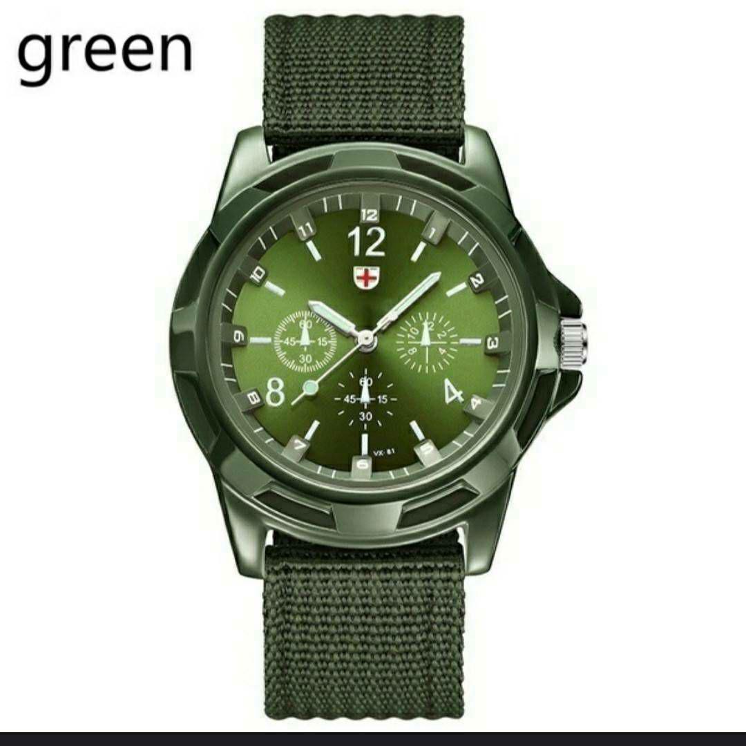 新品　未使用　army　戦争　腕時計　緑　黒　青　三色セット　105_画像3