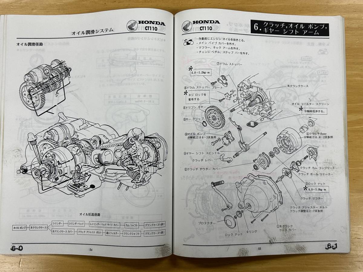 ホンダ CT110 ハンターカブ サービスマニュアル 1981年製原本_画像7